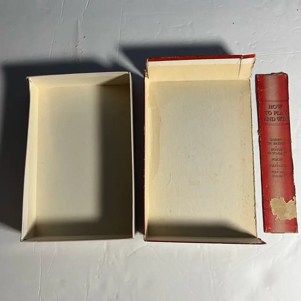 Vintage 1950's Boxed Set‎ Of How To Play And Win Card Games Books